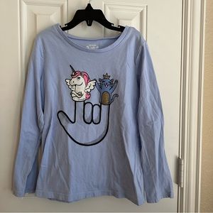 OshKosh blue long sleeve T-shirt Size 10